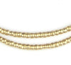 Short Brass Ethiopian Tube Beads (2x3mm)