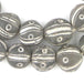 Black Terracotta Malli Clay Round Beads (22mm) - The Bead Chest