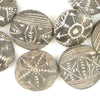 Black Terracotta Mali Clay Medallions (17x42mm)