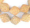 Natural Terracotta Mali Clay Bicone Beads (30x26mm)