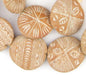 Natural Terracotta Mali Clay Medallions (17x45mm) - The Bead Chest