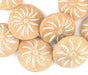 Striped Natural Terracotta Mali Clay Medallions (17x45mm) - The Bead Chest