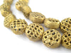 Mini Flat Woven Circle Brass Filigree Beads (12mm) - The Bead Chest
