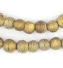Wound Round Mini Ghana Brass Beads (9mm)