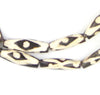 Geometric Design Batik Bone Beads (Elongated)