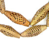Basket Design Oblong Brass Filigree Beads (45x16mm)