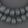 Black Moroccan Pottery Beads (Round - 16mm)