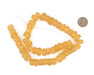 Tangerine Orange Faceted Recycled Java Sea Glass Beads - The Bead Chest