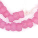 Tulip Pink Faceted Recycled Java Sea Glass Beads - The Bead Chest