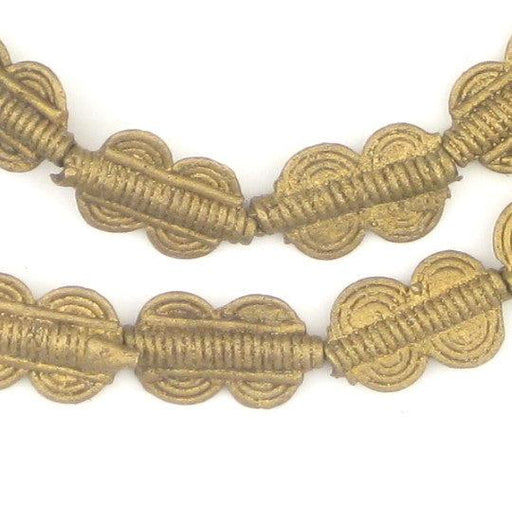 Double Sun Baule Brass Beads (16x10mm) - The Bead Chest
