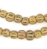 Braided Style Ghana Brass Filigree Beads (9mm)
