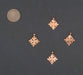 Ethiopian Copper Snowflake Ornament (Set of 4) - The Bead Chest