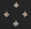 Silver Ethiopian Diamond Ornaments (Set of 4)