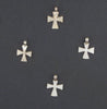 Ethiopian Silver Mini-Cross Ornaments (Set of 4)