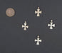 Ethiopian Silver Mini-Cross Ornaments (Set of 4) - The Bead Chest