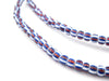 Red White and Blue Striped Chevron Beads - The Bead Chest