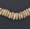 Carved Bone Disk Beads