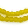 Yellow Recycled Glass Beads (9mm)