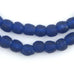 Cobalt Blue Recycled Glass Beads (9mm) - The Bead Chest