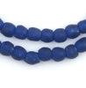 Cobalt Blue Recycled Glass Beads (9mm)