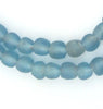 Light Blue Recycled Glass Beads (9mm)