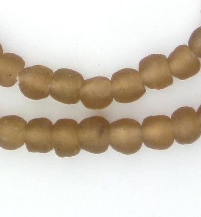 Mocha Recycled Glass Beads (9mm) - The Bead Chest