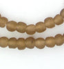 Mocha Recycled Glass Beads (9mm)