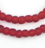 Red Recycled Glass Beads (9mm)