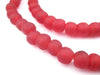 Red Recycled Glass Beads (9mm) - The Bead Chest