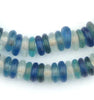 Ocean Medley Rondelle Recycled Glass Beads