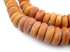 Petite Amber Color Camel Bone Disk Beads - The Bead Chest