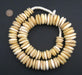 Ivory White Graduated Camel Bone Saucer Disk Beads - The Bead Chest