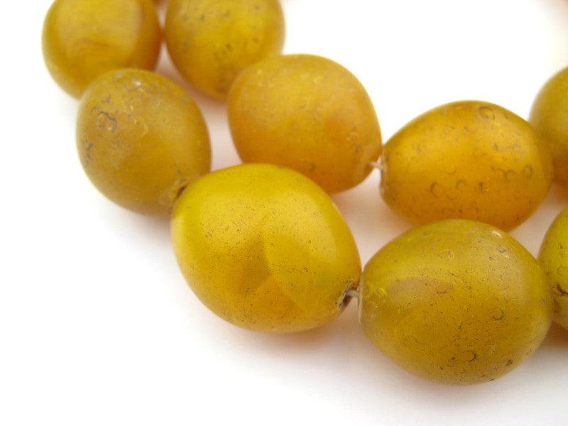 Jumbo Yellow Tomato Beads (28x24mm) - The Bead Chest