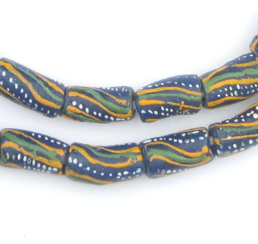 Dotted Krobo Powder Glass Beads - The Bead Chest