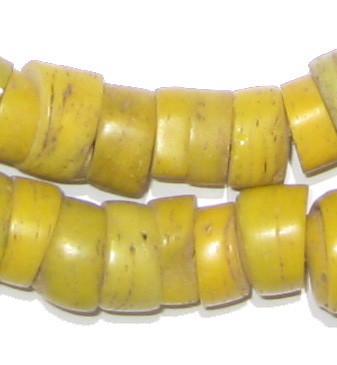 Yellow Hebron Kano Beads (Small) - The Bead Chest