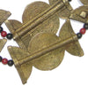 Baule Brass Beads, Sun Moon Design (67x40mm)