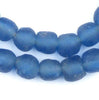 Blue Recycled Glass Beads (11mm)