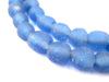 Blue Recycled Glass Beads (11mm) - The Bead Chest