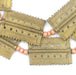 Rectangular Baule Brass Beads (48 x 35mm) - The Bead Chest