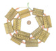 Rectangular Baule Brass Beads (48 x 35mm) - The Bead Chest