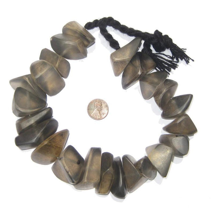Moroccan Black Crystal Resin Beads - The Bead Chest