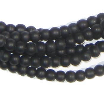 Black Glass Beads (Set of 2) - The Bead Chest