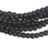 Black Glass Beads (Set of 2)