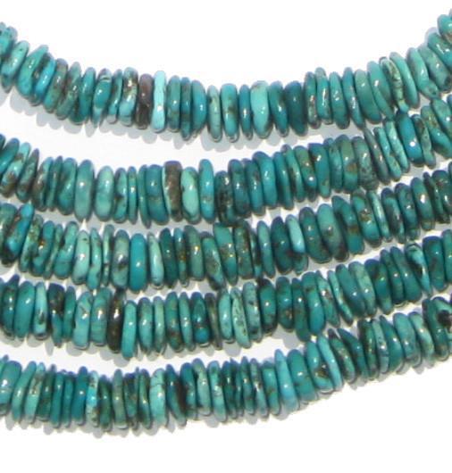 Authentic Turquoise Chip Stone Beads - The Bead Chest