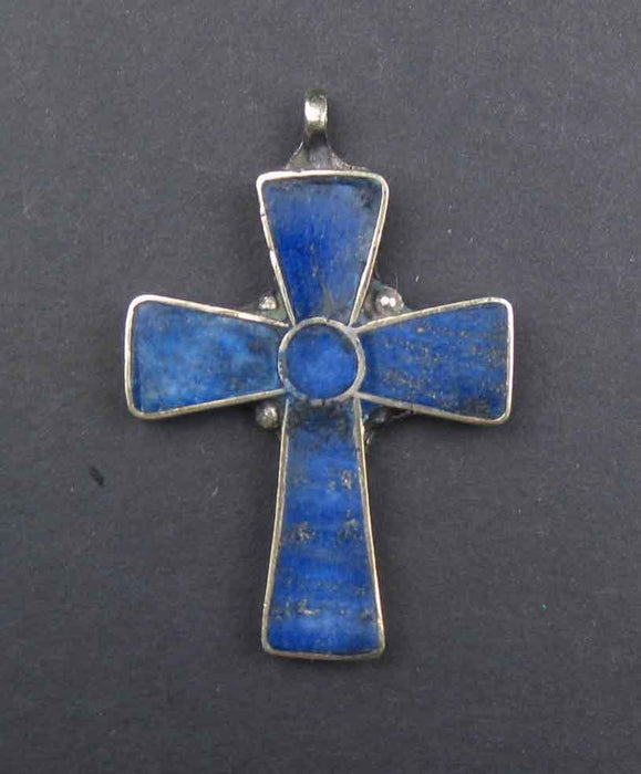 Lapis Lazuli Afghani Cross - The Bead Chest