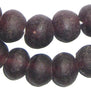 Purple Recycled Glass Beads (18mm)