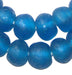 Sapphire Recycled Glass Beads (18mm) - The Bead Chest
