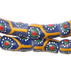 Flower Krobo Powder Glass Beads (Long Strand)
