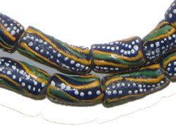 Dotted Krobo Powder Glass Beads - The Bead Chest