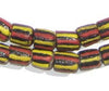 Krobo Jamaica Chevron Glass Beads